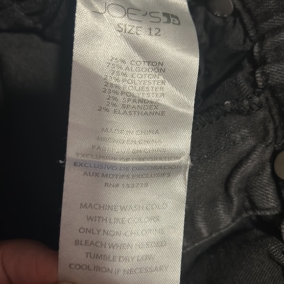 Joe’s Gray Skinny Jeans Girls size 12 - Picture 7 of 7